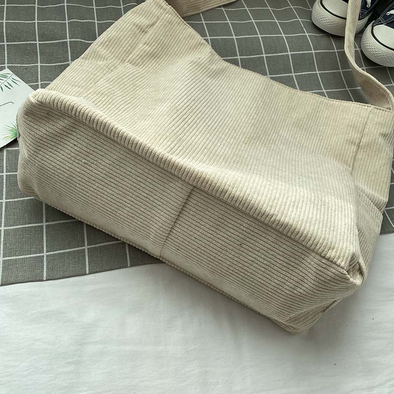 Cord canvas crossbody taske – stilfuld skuldertaske til hverdagsbrug