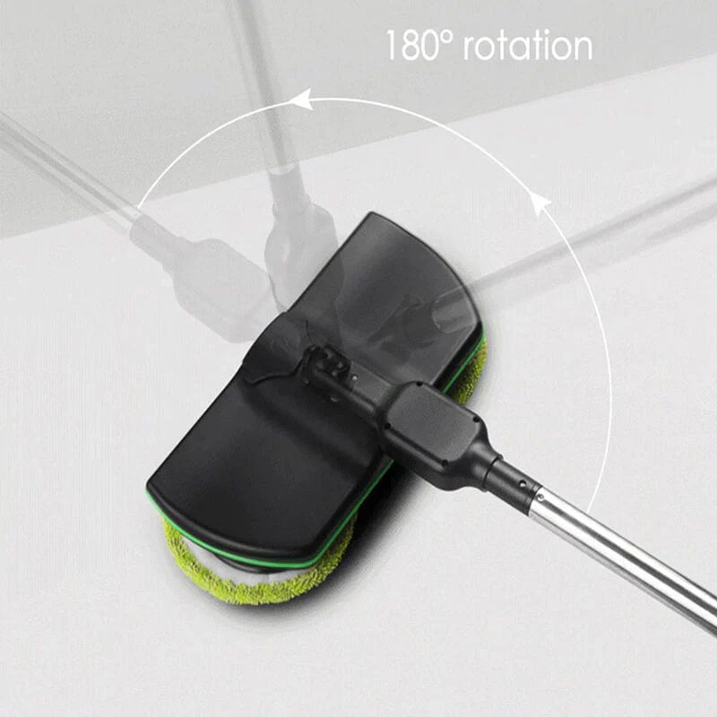 Ledningsfri Elektrisk Gulvmoppe med Genopladeligt Batteri og Dobbelt Roterende Moppehoveder
