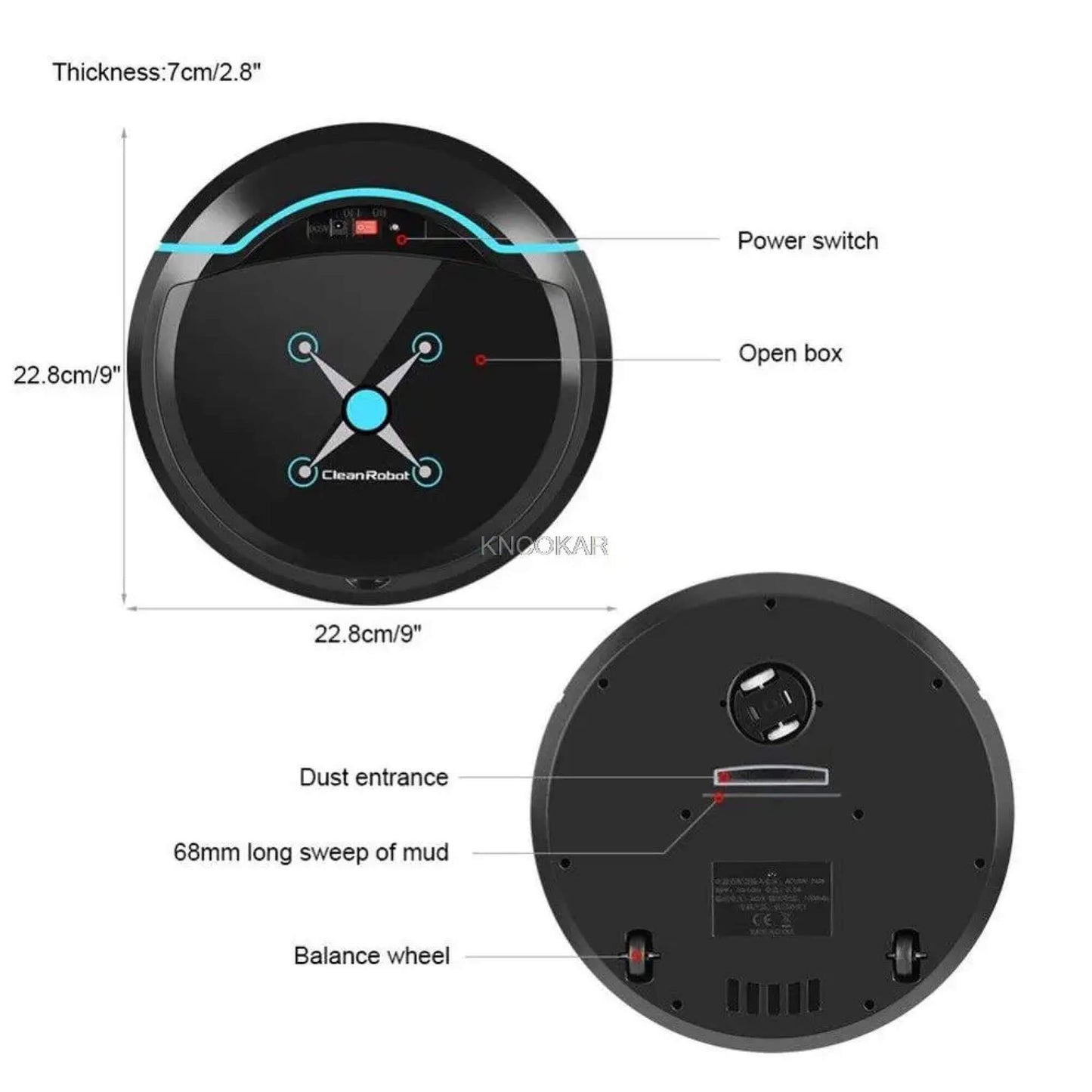 Cosmos Pro Robotstøvsuger med Moppefunktion, Smart Navigation og Selvlader