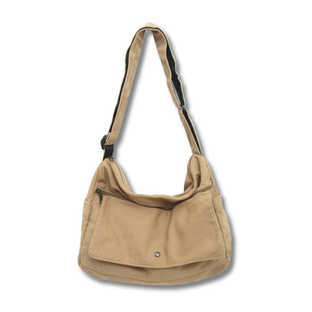 CrossStream Canvas Messenger Slingtaske Stilfuld Skuldertaske til Hverdagsbrug