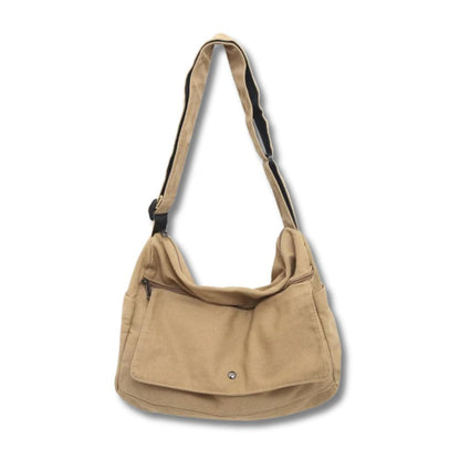 CrossStream Canvas Messenger Slingtaske Stilfuld Skuldertaske til Hverdagsbrug