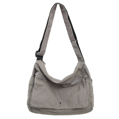 CrossStream Canvas Messenger Slingtaske Stilfuld Skuldertaske til Hverdagsbrug
