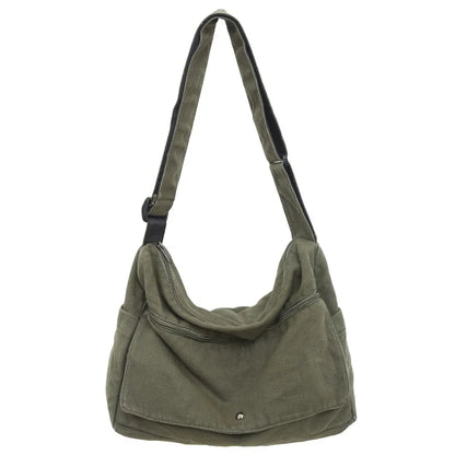 CrossStream Canvas Messenger Slingtaske Stilfuld Skuldertaske til Hverdagsbrug