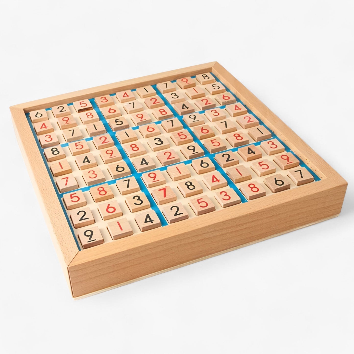 Daan Sudoku Brætspil i Træ med Opbevaringsskuffe