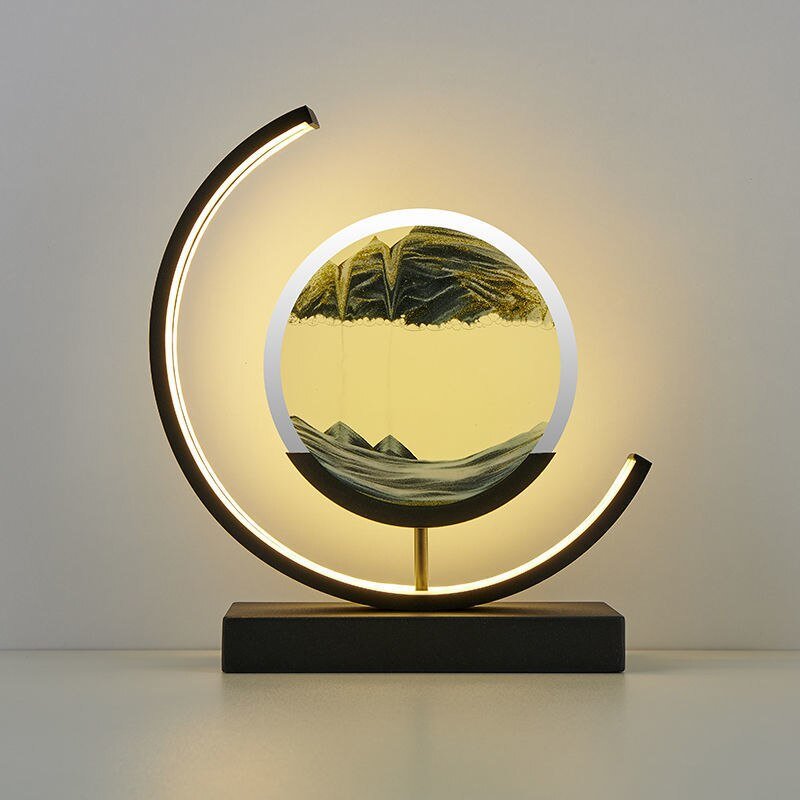 Deep Sea Sandscapes – Oplyst Sandkunst til Rolig Boligindretning