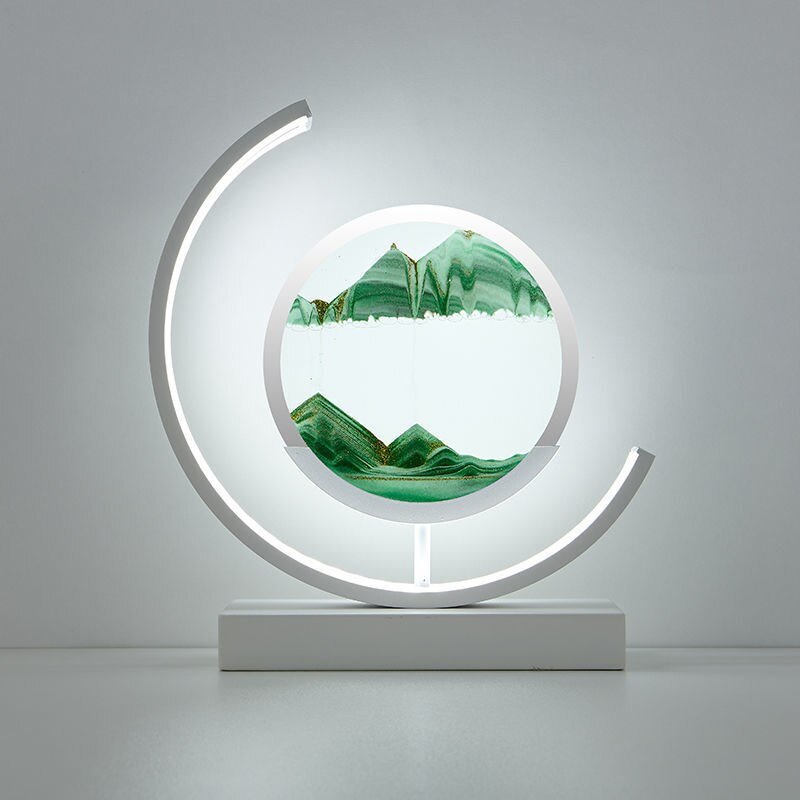 Deep Sea Sandscapes – Oplyst Sandkunst til Rolig Boligindretning