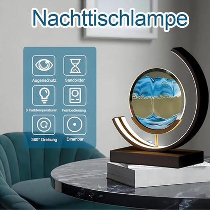 Deep Sea Sandscapes – Oplyst Sandkunst til Rolig Boligindretning