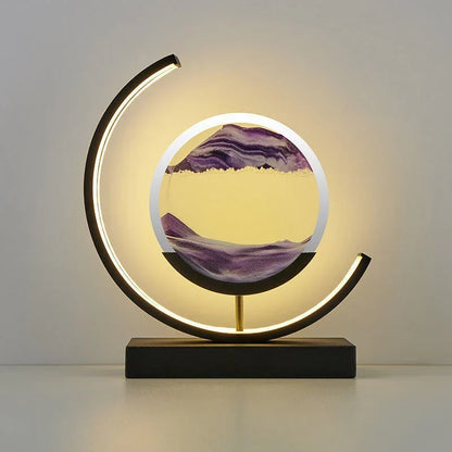 Deep Sea Sandscapes – Oplyst Sandkunst til Rolig Boligindretning