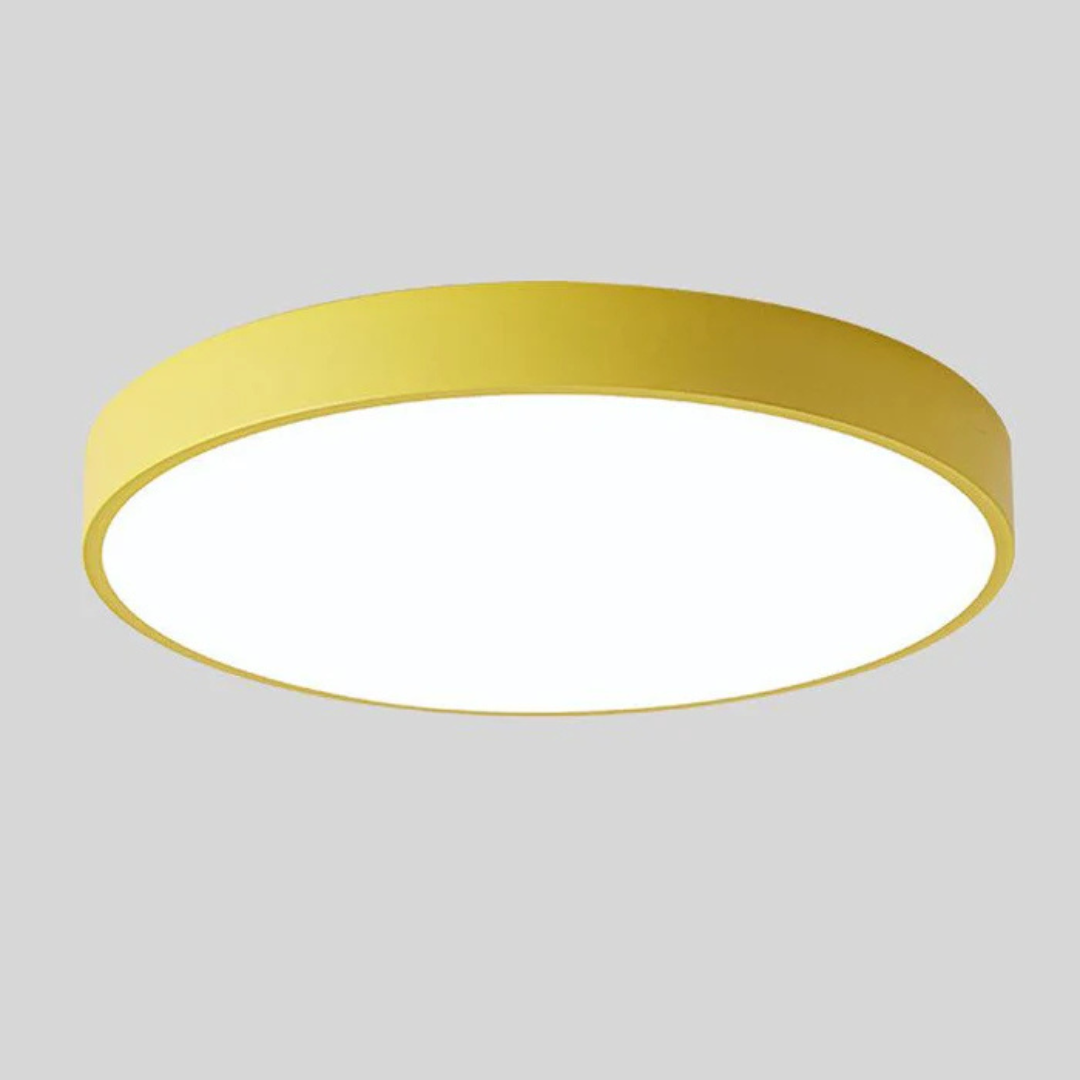 Delos Skandinavisk Loftlampe i Træ med Integreret LED-belysning