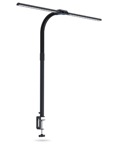 DeskLight LED-skrivebordslampe med dobbelt lampehoved og justerbar lysstyrke