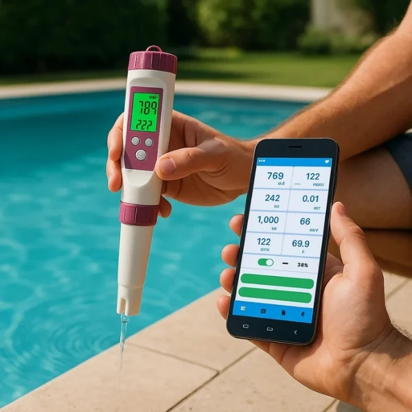 Digital 7-i-1 Vandkvalitetstester med App, pH, TDS, Salinitet og Temperatur