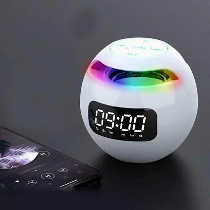 Digital LED Vækkeur med Bluetooth-højttaler og Farverigt Natlys