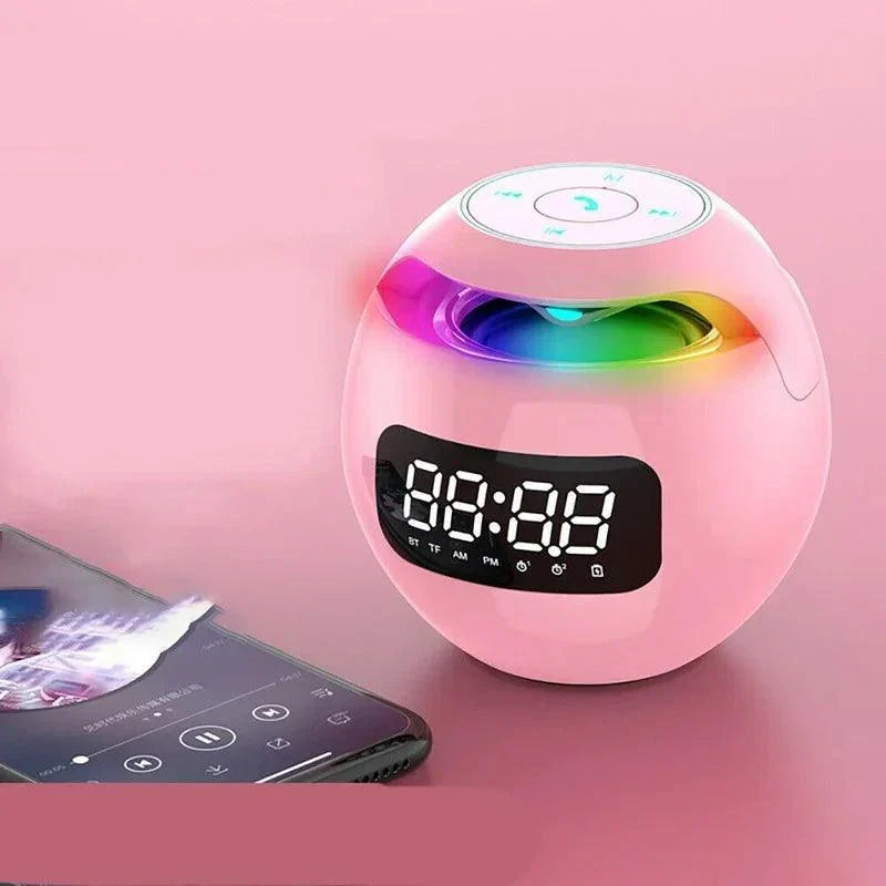 Digital LED Vækkeur med Bluetooth-højttaler og Farverigt Natlys