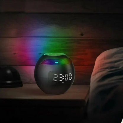 Digital LED Vækkeur med Bluetooth-højttaler og Farverigt Natlys