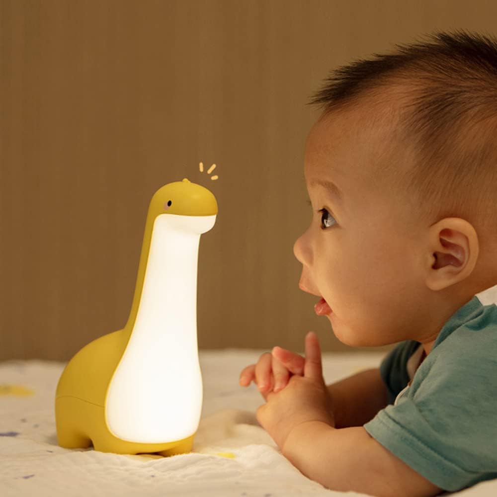 DinoSnug Dinosaur Natlampe med Blødt LED-Lys til Børn