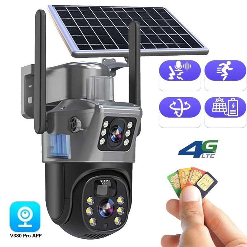 DualGuard Solar 4K Trådløst Overvågningskamera med 360° Styring