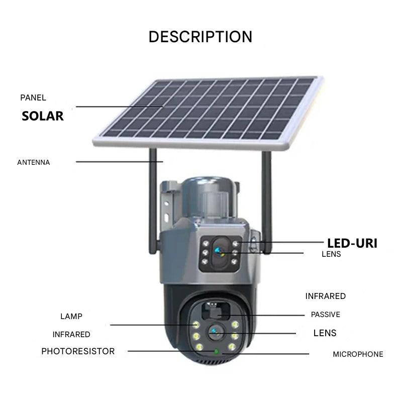 DualGuard Solar 4K Trådløst Overvågningskamera med 360° Styring