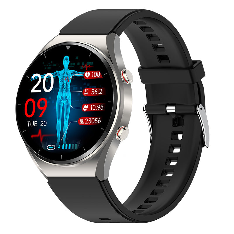 HealthGuard Pro Smartwatch med Fitnessmåling, Skridttæller og Søvntracking
