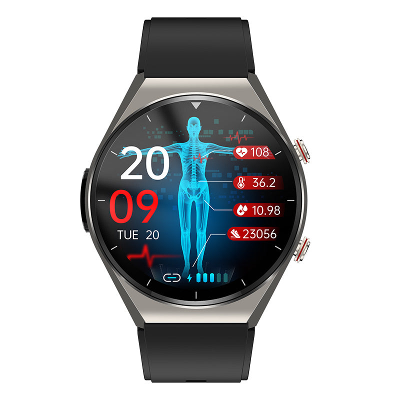 HealthGuard Pro Smartwatch med Fitnessmåling, Skridttæller og Søvntracking