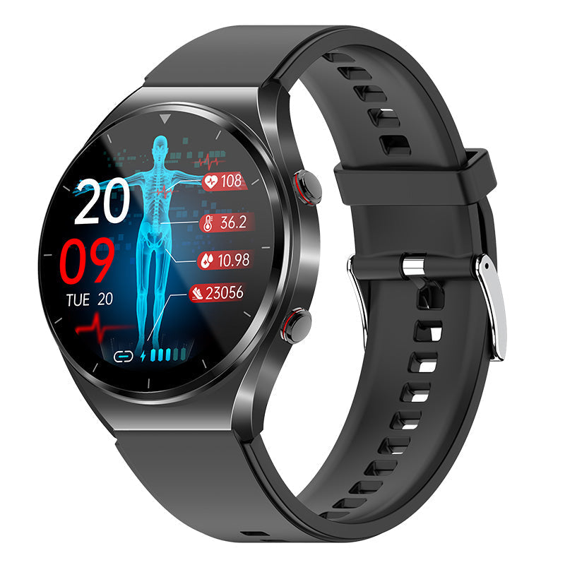 HealthGuard Pro Smartwatch med Fitnessmåling, Skridttæller og Søvntracking