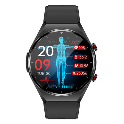 HealthGuard Pro Smartwatch med Fitnessmåling, Skridttæller og Søvntracking