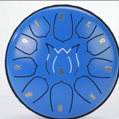 EchoDrum Tongue Drum i Stål med Afslappende Toner til Meditation, Yoga og Afslapning