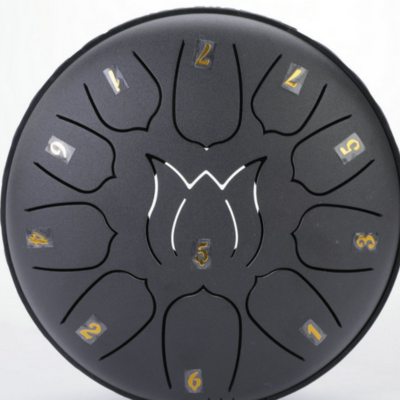 EchoDrum Tongue Drum i Stål med Afslappende Toner til Meditation, Yoga og Afslapning