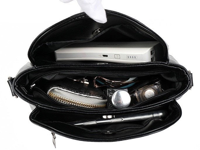 Elegant Crossbody-taske i Ægte Læder – Praktisk Skuldertaske til Kvinder