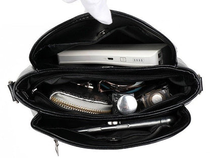 Elegant Crossbody-taske i Ægte Læder – Praktisk Skuldertaske til Kvinder
