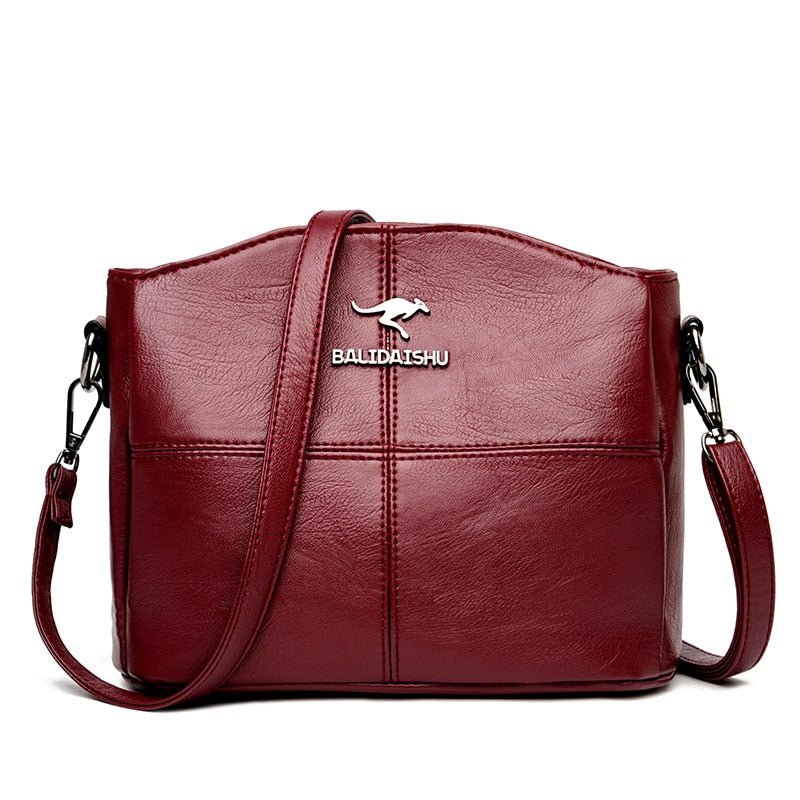 Elegant Crossbody-taske i Ægte Læder – Praktisk Skuldertaske til Kvinder