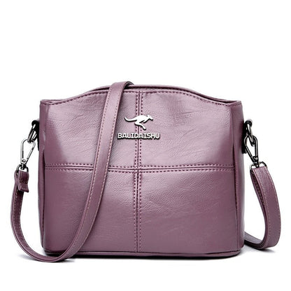 Elegant Crossbody-taske i Ægte Læder – Praktisk Skuldertaske til Kvinder