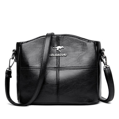 Elegant Crossbody-taske i Ægte Læder – Praktisk Skuldertaske til Kvinder
