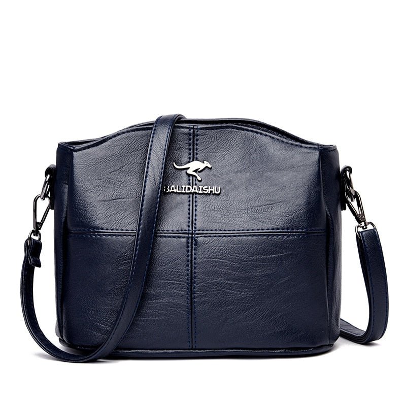 Elegant Crossbody-taske i Ægte Læder – Praktisk Skuldertaske til Kvinder
