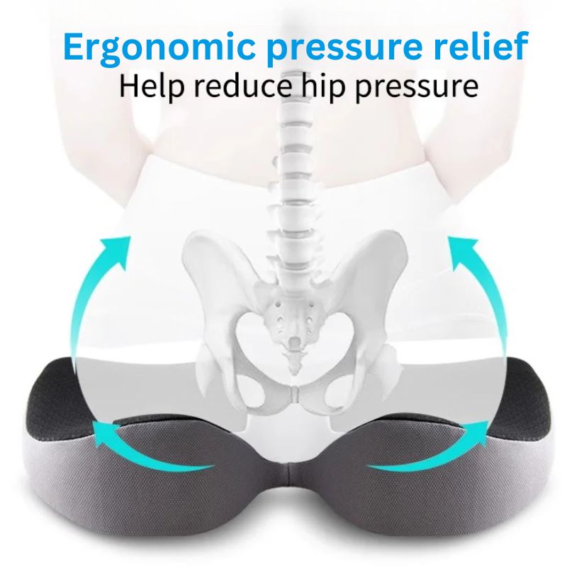 Ergonomisk Sædehynde i Memory Foam – Halebensstøtte og Komfort