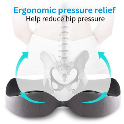 Ergonomisk Sædehynde i Memory Foam – Halebensstøtte og Komfort