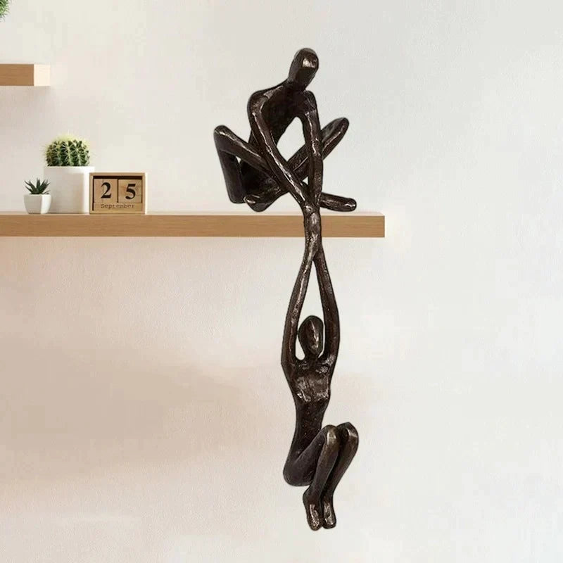 Eternal Love Skulptur – Elegant Parfigur til Boligindretning