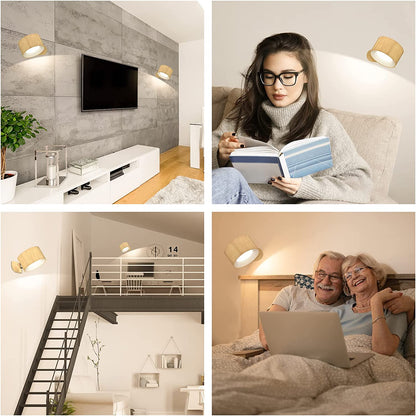 Eternity Glow trådløs LED-væglampe med fjernbetjening og justerbar belysning