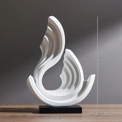 Ethereal Flow glaspynt, glasdekoration og boligpynt i elegant gennemsigtigt design