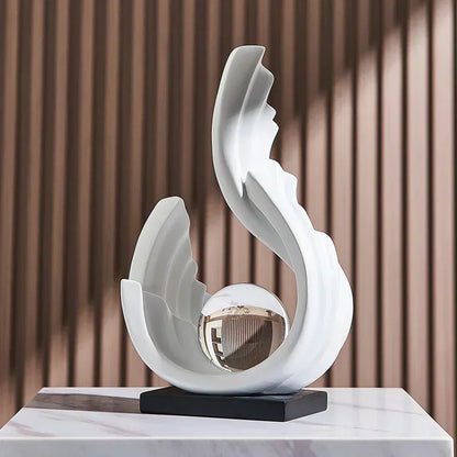 Ethereal Flow glaspynt, glasdekoration og boligpynt i elegant gennemsigtigt design