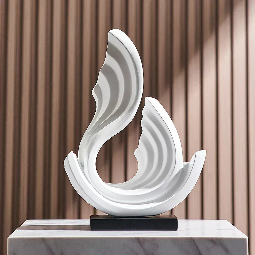 Ethereal Flow glaspynt, glasdekoration og boligpynt i elegant gennemsigtigt design
