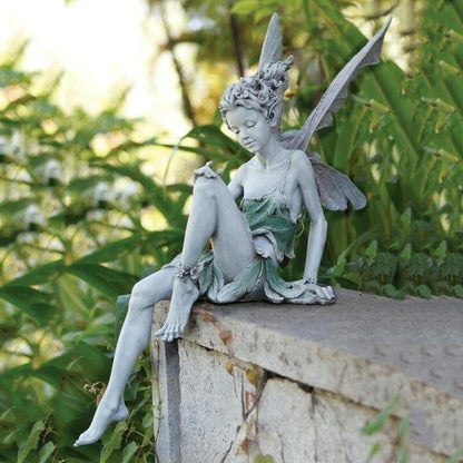 FairyGlo havefigur med fe, havepynt og vejrbestandig udendørs dekoration