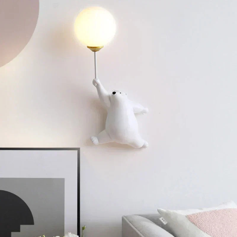 FairyGlow Børnevæglampe med 3D Månelampe og Cartoon Design