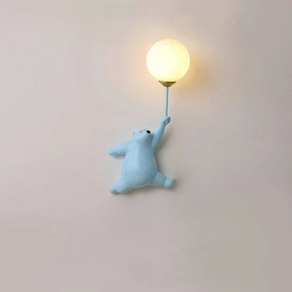 FairyGlow Børnevæglampe med 3D Månelampe og Cartoon Design