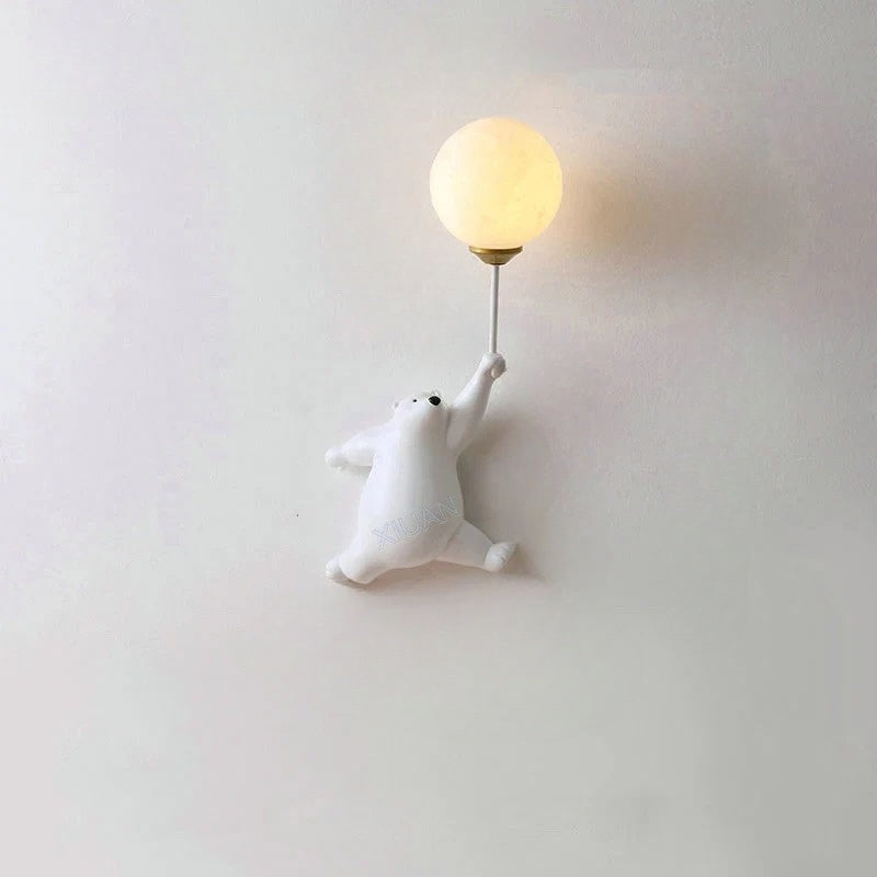 FairyGlow Børnevæglampe med 3D Månelampe og Cartoon Design