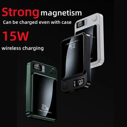 FasterCharge Pro Magnetisk Trådløs Powerbank 22,5 W Hurtigopladning MagSafe-oplader