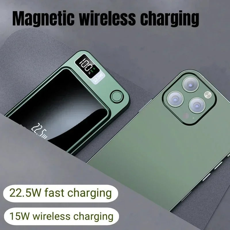 FasterCharge Pro Magnetisk Trådløs Powerbank 22,5 W Hurtigopladning MagSafe-oplader