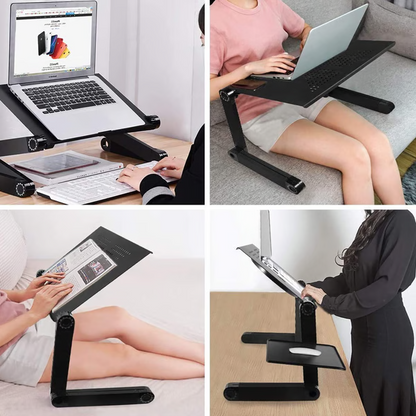 FlexStand 360 Justerbart Laptopstativ – Bærbart Ergonomisk Skrivebord
