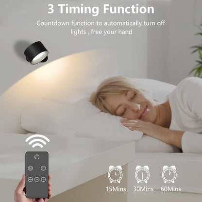 FlexiLamp Trådløs Genopladelig 360° LED Væglampe