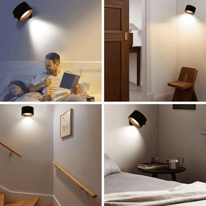 FlexiLamp Trådløs Genopladelig 360° LED Væglampe