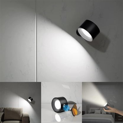 FlexiLamp Trådløs Genopladelig 360° LED Væglampe